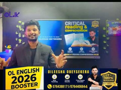 අදම සම්බන්ද වන්න...OL English Booster for All #all #everyone #olenglishmaster
